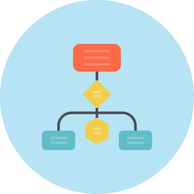 ağ bağlantısı düz vektör simgesi