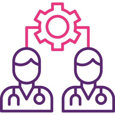 Teçhizat Web simgesi basit illüstrasyon