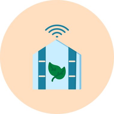 Akıllı ev simgesi vektör illüstrasyonu