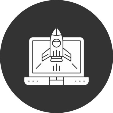 Web simgesi, bilgisayar simgesinin vektör illüstrasyonu