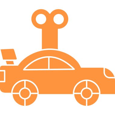 araba yıkama ikonu vektör illüstrasyonu