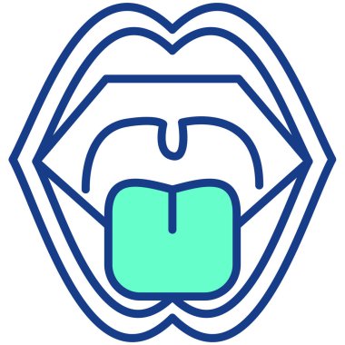 diş simgesi vektör illüstrasyonu