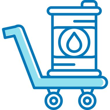 yakıt yağı ikonu vektör illüstrasyonu