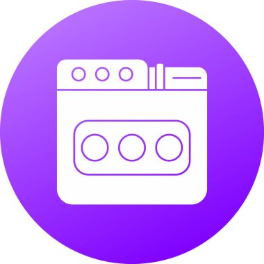 Gaz simgesinin vektör modern illüstrasyonu