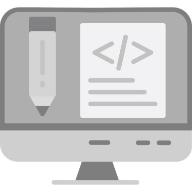 ana hat biçiminde programlama kodlama simgesi