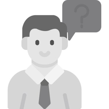 Konuşma balonu olan iş adamı avatarı