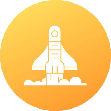 roket ikonu vektör illüstrasyonu