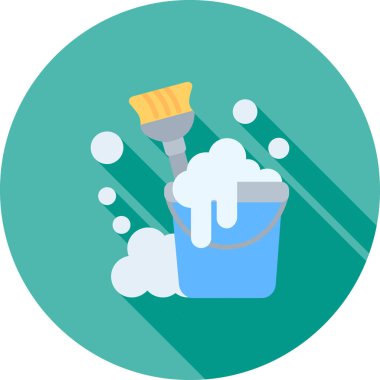 Fırça simgesi vektör illüstrasyonunu boya