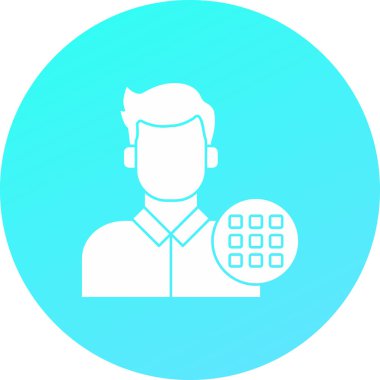 İş simgesi, simge, şablon vektör illüstrasyonu