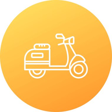 motosiklet web vektörü simgesi