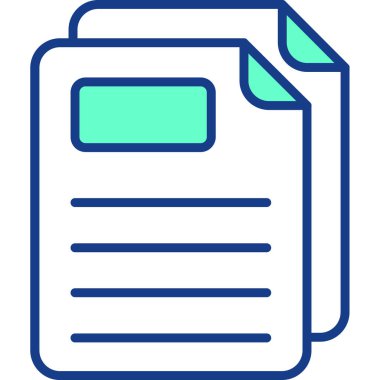 Belge. Web simgesi basit illüstrasyon