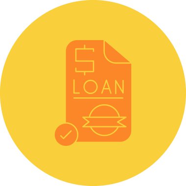 Kredi simgesinin vektör illüstrasyonu