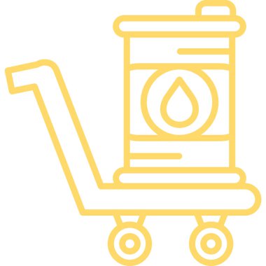 Bir alışveriş arabasının vektör çizimi