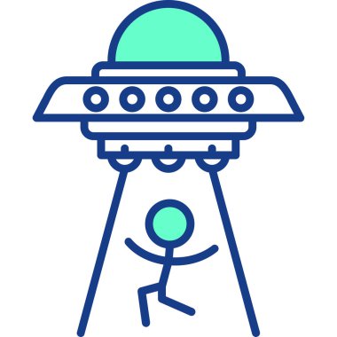 ufo. Web simgesi basit illüstrasyon