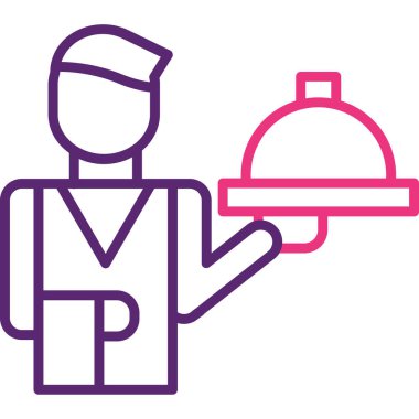 Şef simge vektör illüstrasyonu