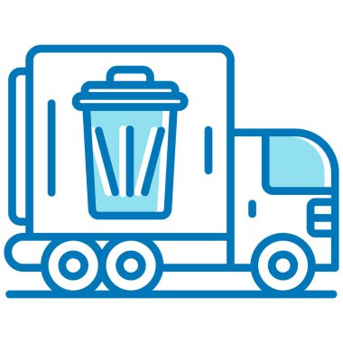 Çöp kutusu simgesi. Web için çöp kutusu vektör simgelerinin özet çizimi