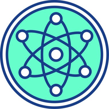 Mavi bir simgenin vektör illüstrasyonu