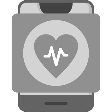 Kalp atış hızı ikonu. Beyaz arkaplanda izole edilmiş web tasarımı için kalp hızı vektör simgesinin basit çizimi