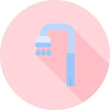 Su. Web simgesi basit illüstrasyon