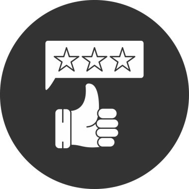 Müşteri değerlendirme simgesi, vektör illüstrasyonu