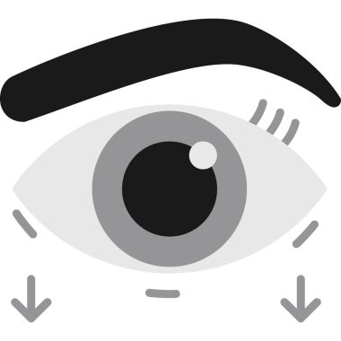 Göz. Web simgesi basit illüstrasyon