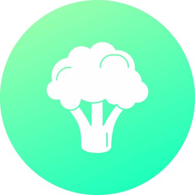 Bir ağaç simgesinin vektör illüstrasyonu