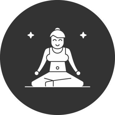 Siyah takım elbiseli bir kadının vektör çizimi