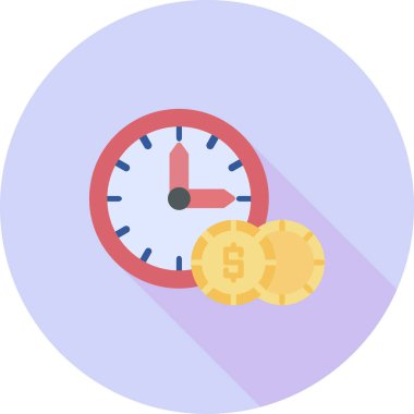 Para için. Web simgesi basit illüstrasyon