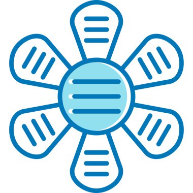 Çiçek. Web simgesi basit illüstrasyon