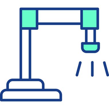 Temizleme fırçası web simgesi, basit vektör illüstrasyonu