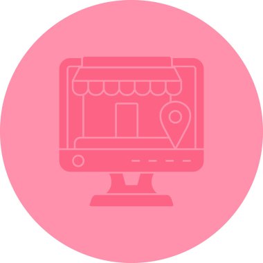 Harita işaretleyici simgesi. vektör illüstrasyonu