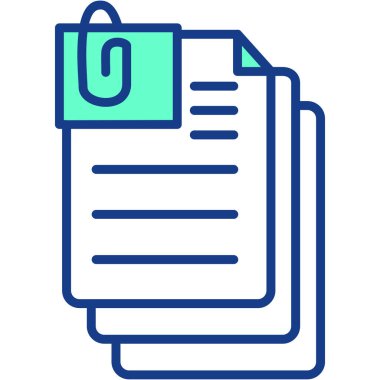 Belge. Web simgesi basit illüstrasyon