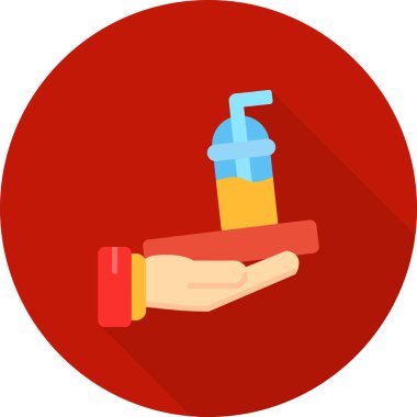 El dezenfektanı simgesi, vektör çizim