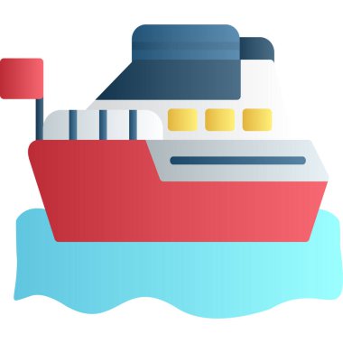 Tekne. Web simgesi basit illüstrasyon