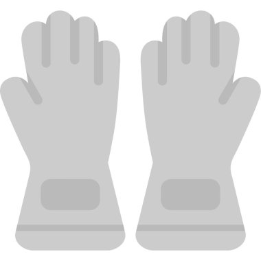 Eldiven simgesi vektör illüstrasyonu