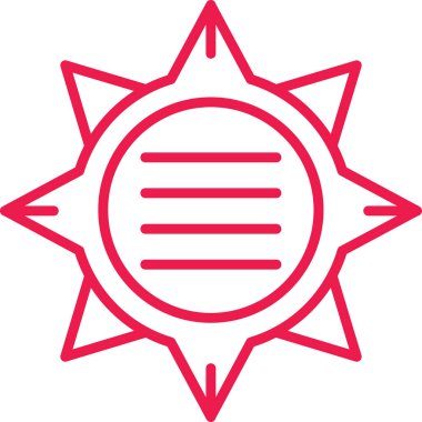 Güneş Simgesi Vektör illüstrasyonu