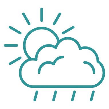 bulut hava vektörü illüstrasyonu