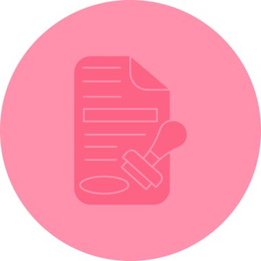 Belge. Web simgesi basit illüstrasyon