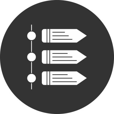 ok simgesinin vektör illüstrasyonu