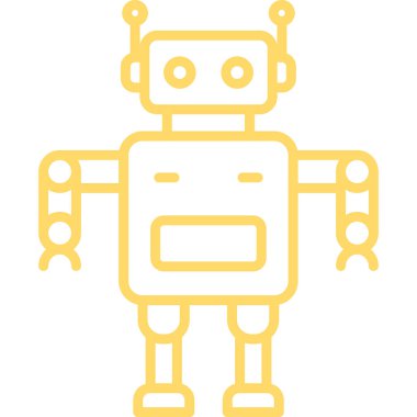 Robot simgesi, vektör çizimi