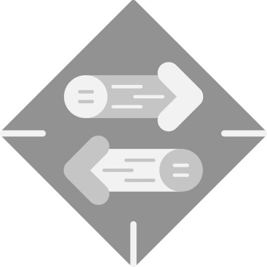 yön simgesi, trend vektör illüstrasyonu