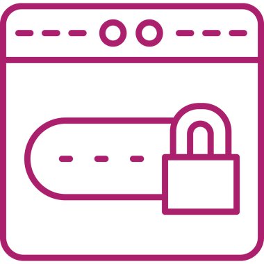 Kilit simgesi. vektör illüstrasyonu