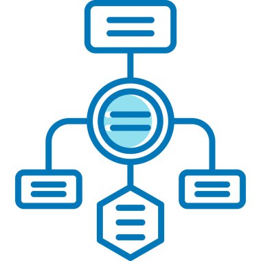 veri ağı. Basit illüstrasyon