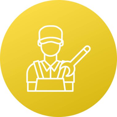 beyzbolcu simgesi vektör illüstrasyonu