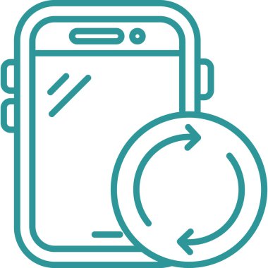 taşınabilir zaman izleme simgesi ana hat biçiminde