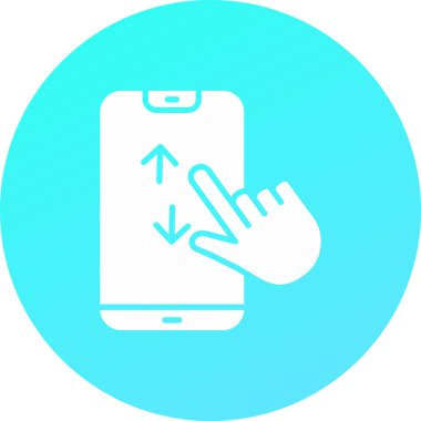 Simgeye dokun, vektör illüstrasyonu