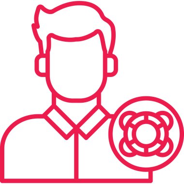 Madeni para simgesi tutan adam, taslak biçimi