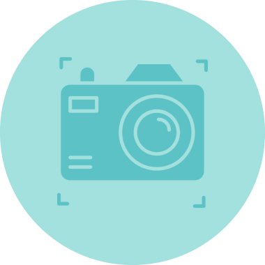 Kamera simgesi beyaz arkaplanda izole edildi. resimleme