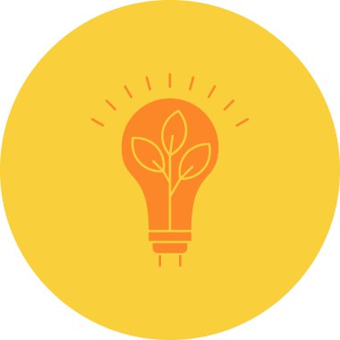 Ampul. Web simgesi basit illüstrasyon