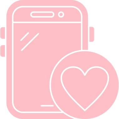 Cep telefonu. Web simgesi basit tasarım